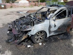 Burned Car Exploded Samsung Cell Phone